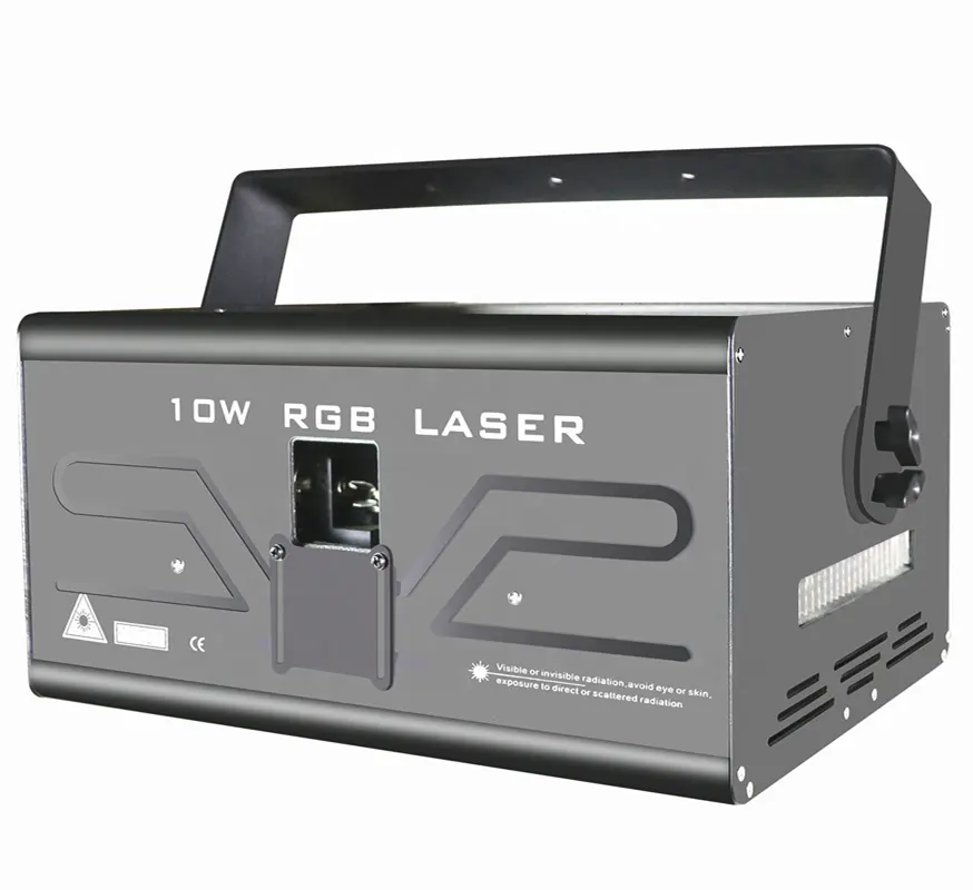 Lumière de scène Laser 10w RGB rouge vert bleu effet Laser lumière fête de noël bar 3D laser 150w led