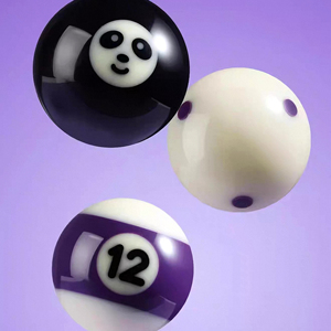 Ensemble complet <span class=keywords><strong>de</strong></span> 16 billes <span class=keywords><strong>de</strong></span> billard en résine Baekeland originale <span class=keywords><strong>de</strong></span> qualité supérieure, 57,2 mm (2-1/4 po), édition Panda - Product Image 2