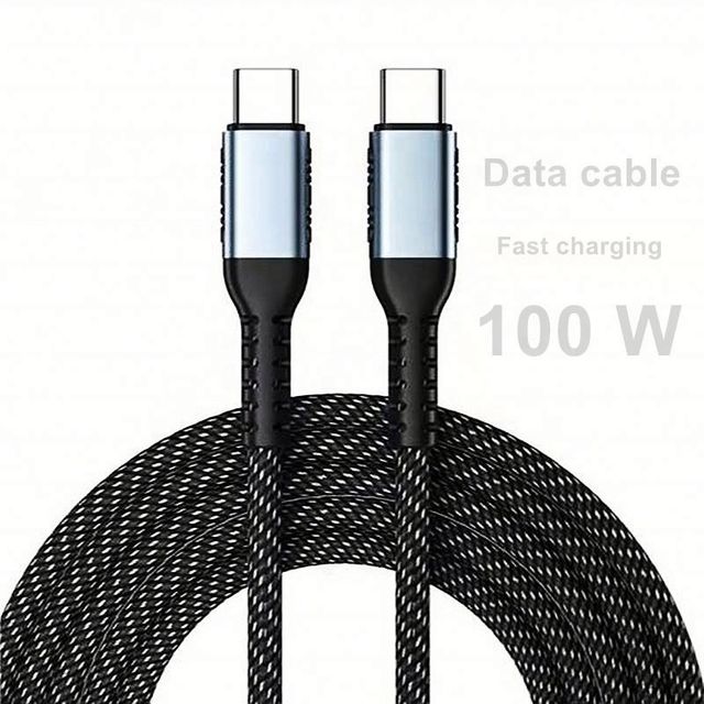 Type C Cable USB C to C 3.0 Charging Cable 2M Braided with Nylon for Extra Durability Data Cable