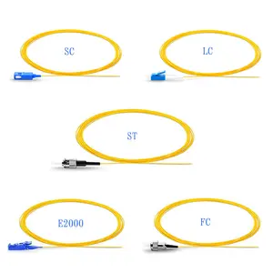 SC/UPC وضع فردي 9/125 1 نواة pigtail ألياف 0.9mm PVC/LSZH pigtail الألياف الضوئية