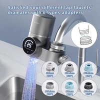 Système de Purification d'Eau pour Robinet de Cuisine à 8 Étapes, Manuel, Intelligent, Noir, Coréen, avec Montage sur Comptoir, Facile à Nettoyer