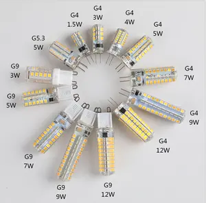 Échantillon gratuit de remplacement halogène DC12V 24V 2200K Base à deux broches G4 Led Mini ampoule de maïs G4 Led