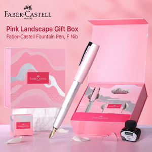 <span class=keywords><strong>Faber</strong></span>-<span class=keywords><strong>Castell</strong></span> [Cadeau pour la Saint-Valentin] Stylo plume rose « Ru'en » (pointe dorée) et coffret cadeau d'<span class=keywords><strong>encre</strong></span> rose - Product Image 2