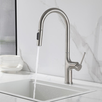 Robinet de cuisine en acier inoxydable 304 de style nouveau, monté sur le plan de travail
