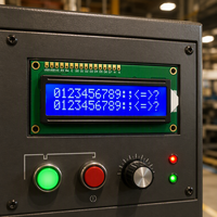 Module d'affichage LCD à cristaux liquides avec rétroéclairage LED, broches à souder, écran bleu/jaune-vert, 5V IIC/I2C 1602A