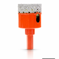 Foret diamanté torsadé brasé sous vide en acier à haute teneur en carbone de 8 mm