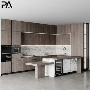 PA kitchen units set modern designs furniture island table with storage solid wood luxury kitchen cabinets