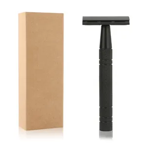 Embalagem privada personalização Razor Set Metal Razor Handle reutilizável Double Edge Safety Razor