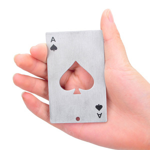 Stainless Steel Bottle Opener Ace Of Spades Card Shape Multi Purpose Beer Cap Opener For Bottles - Product Image 2