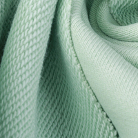 Usines chinoises Boucle légère 280gsm 100% laine tissu éponge français pour vêtements