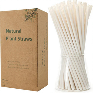 Pajitas Biodegradables y Compostables Ecológicas Desechables para Bebidas, 200 Unidades, 7.87 Pulgadas, Duraderas para Bebidas Calientes/Frías - Product Image 1