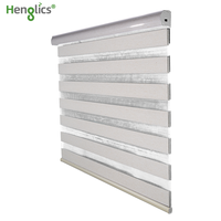 Stores de fenêtre intelligents Zebra à double couche en tissu, protection UV, pour usage professionnel
