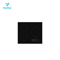 Table de cuisson à induction encastrable moderne de 90 cm, 5 brûleurs, plaque de cuisson électrique, commande tactile, entièrement en verre céramique, économe en énergie, portable