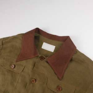 Giacca Unisex Stile Vintage per Uso Quotidiano con Colletto a Contrasto e Maniche Lunghe - Product Image 3