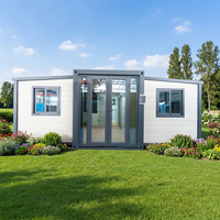 Maison conteneur extensible, installation rapide, maison préfabriquée isolée et étanche, maison mobile pliable pour habitation, bureau
