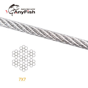 Angryfish — <span class=keywords><strong>ligne</strong></span> <span class=keywords><strong>de</strong></span> pêche en acier, fil <span class=keywords><strong>de</strong></span> tissage en acier, 7*7 brins, 10m 20 ~ 150lb, pour la <span class=keywords><strong>dorade</strong></span> en haute mer, au thon - Product Image 3