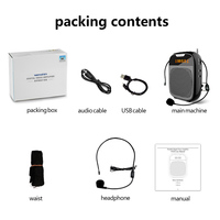 Amplificateur vocal portable w, haut-parleur avec microphone, haute qualité