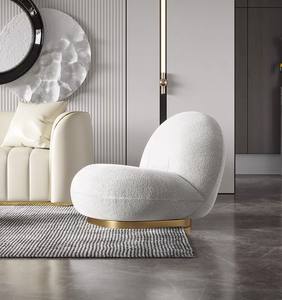 हल्के लक्जरी सरल घर नेटवर्क लाल आरामदायक सिंडी कुर्सी क्लाउड कुर्सी मेमने वेवेट सिंगल अवकाश कुर्सी लाइट लक्जरी सोफा - Product Image 3