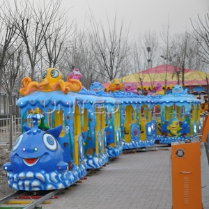 Nouveau design, manèges de <span class=keywords><strong>train</strong></span> sur rail à thème océanique de haute qualité, en fibre de verre et acier, capacité >500 kg, intérieur/extérieur, à vendre - Product Image 2