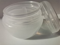 Pot de crème cosmétique blanc avec bouchon acrylique 5g 10g 20g 30ml Pot en plastique pour l'emballage de crème pour les mains de soins de la peau