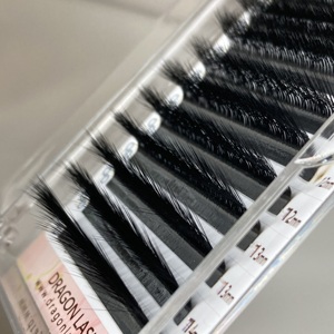 ขนตาปลอมแบบหลายชั้น 0.03 LC LM 5D รุ่น Camellia ง่ายต่อการจัดทรง ทำด้วยมือจากเส้นใยสังเคราะห์ นุ่มพิเศษ แบบสองชั้น ขนาด 8-15 มม. คละไซส์ - Product Image 5