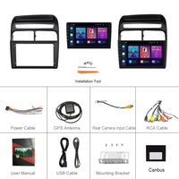 Podofo Radio mobil Android, 9 inci 2 Din bingkai Stereo mobil untuk Fiat Linea 2007-2012 Carplay Android Auto BT WiFi GPS Hi-Fi