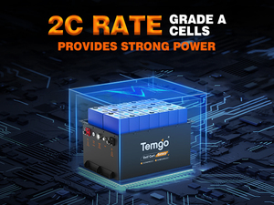 TEMGO US Stock <b>48V</b> 51.2V 100Ah <b>Battery</b> 5000+ Cycles Golf Cart Lithium Ion <b>Battery</b> Pack for Golf Cart <b>Battery</b> - Product Image 4