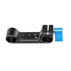 Adjustable Double Hole <b>Parallel</b> Tube <b>Clamp</b> Mount For Camera Stand Aluminum Alloy Outdoor Photography Accessory - Product Image 3