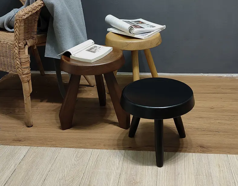 Fabriek Directe Japanse Stijl Houten Krukken Multi-Size Massief Houten Kruk