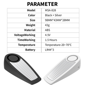 Alarma de Seguridad MSA-828 en Existencia, Alarma de Puerta con Sirena, para el Hogar, Viajes, Apartamentos - Product Image 4