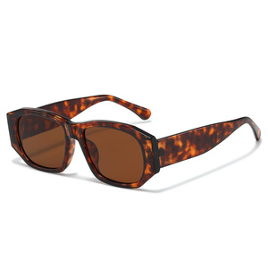 Lunettes de soleil polygonales pour femmes, monture intégrale, style rétro œil de chat, protection UV400, avec logo personnalisé, collection 2026 - Product Image 3