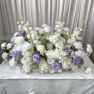 IFG مصنوع يدويًا وقطعة من عداء زهور أرجواني لزينة الممر في الزخرفة - Product Image 5