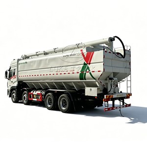 Camion de transport d'aliments semi-remorque à prix d'usine, remorque citerne à aliments en vrac à bas prix, nouveau camion de transport d'aliments pour volailles - Product Image 1