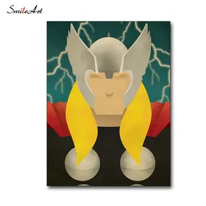 De gros 3d super-héros mur art-Peintures de Portrait de super-héros 3D en forme d'araignée, toile imprimée pour salon, Art mural de luxe, iron man, décoration