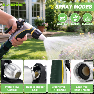 Pistolet pulvérisateur <span class=keywords><strong>d</strong></span>'arrosage SUNSHINE 3/4" avec connecteur fileté et buse rotative pour l'arrosage des plantes et le lavage des voitures - Product Image 3