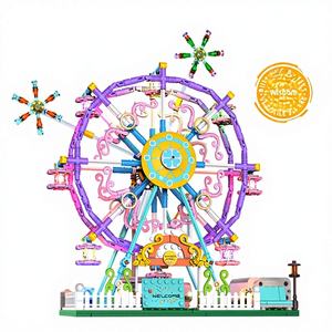 Nuova Ruota Panoramica Happy Ferris Wheel, Blocchi di Costruzione in Plastica ABS di Alta Qualità, Compatibili con <span class=keywords><strong>Lego</strong></span>, Mini Blocchi da Costruzione, Giocattolo per Bambini, Regalo - Product Image 1