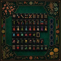 Jeu de Mahjong américain en acrylique à 3 couches, 160 pièces, élégance orientale originale, motif noir et or, pour jeu de table et de fête