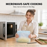 Sacs de conservation alimentaire en silicone de qualité alimentaire, réutilisables, étanches, hermétiques, adaptés au congélateur, autoportants avec marquages de mesure pour la préparation des repas