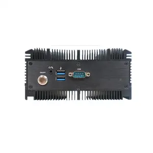 High Quality Mini Computer Intel Celeron 5205U 32GB DDR4 Fanless Design VGA RJ45 RS232 Stock Industrial Embedded PC Linux Win10