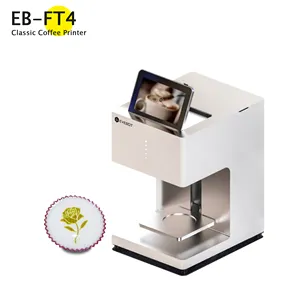 Evebot EB-FT4 Máy In Cà Phê Latte Nghệ Thuật Số Có Thể Ăn Được 3D Máy In Bánh Pizza Latte Máy In Thực Phẩm Tự Làm Để Bán