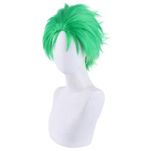 Ainizi Vente en gros Perruque de <span class=keywords><strong>cosplay</strong></span> de personnage de Roronoa <span class=keywords><strong>Zoro</strong></span> en cheveux synthétiques verts de 30 cm pour la fête de <span class=keywords><strong>ONE</strong></span> <span class=keywords><strong>PIECE</strong></span> - Product Image 3