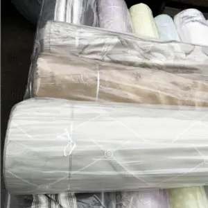 Shading Ready Good Roll Packed Stock Curtain Fabrics 100% Polyester Blackout Shading Curtain Fabric Wholesales