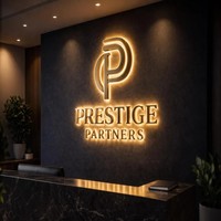 Lettres 3D personnalisées de haute qualité, enseigne rétroéclairée, signalétique extérieure pour magasin, logo 3D, enseigne murale, logo personnalisé, enseigne LED pour entreprise