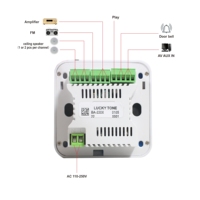 Amplificateur mural 2x20W avec support Bluetooth, écran LCD, radio numérique à réglage automatique pour système domestique intelligent et système audio domestique