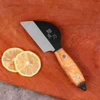 Mini couteau de boucher super pratique, couteau de cuisine chinois avec manche en bois massif courbé, couteau à anguille