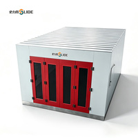 Cabine de peinture professionnelle certifiée CE avec système de récupération de chaleur, moteur IE3 à économie d'énergie, four de peinture haute efficacité