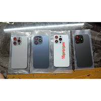 Cache arrière en verre de remplacement avec grande ouverture pour caméra pour iPhone 15, 15 Plus, 15 Pro, 17air