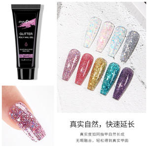 Venta caliente Nail Art Acrílico Poly Gel Nail Art Extension Gel Venta al por mayor 15ml Brillante Nail Piece Extension Crystal Gel Paint <span class=keywords><strong>Set</strong></span> - Product Image 5