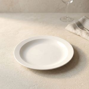 Platos Desechables de Plástico Blanco Clásico para Bodas, Vajilla de Lujo Personalizada, Ecológica, Apta para Lavavajillas, de Grado Alimenticio - Product Image 3