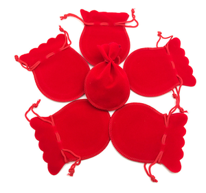 Petit sac en velours à cordon pour bijoux, sac de rangement pour bijoux, petit sac cadeau - Product Image 2
